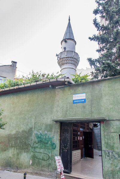 Istanbul, Turkey, 8 June 2018: Sah Kulu Mosque at Pera Yuksek Ka