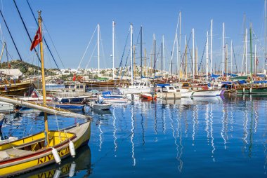 Bodrum, Türkiye, 20 Mayıs 2010: Bodrum Marina'da Yelkenliler