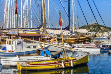 Bodrum, Türkiye, 20 Mayıs 2010: Bodrum Marina'da Yelkenliler