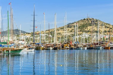 Bodrum, Türkiye, 20 Mayıs 2010: Bodrum Marina'da Yelkenliler