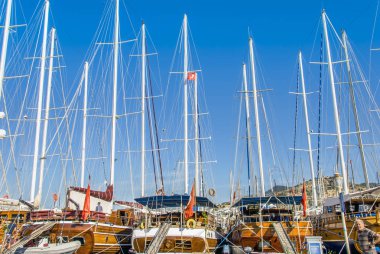 Bodrum, Türkiye, 20 Mayıs 2010: Bodrum Marina'da Yelkenliler