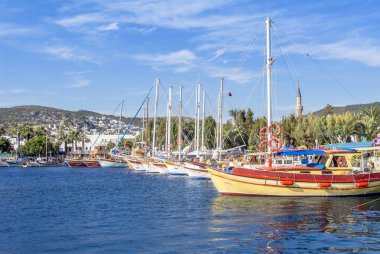 Bodrum, Türkiye, 20 Mayıs 2010: yelkenli Marina