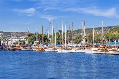 Bodrum, Türkiye, 20 Mayıs 2010: yelkenli Marina