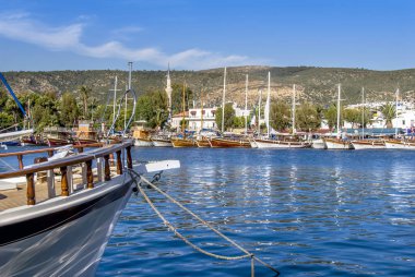 Bodrum, Türkiye, 20 Mayıs 2010: Ege Denizi, yelkenli