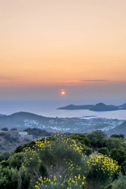 Bodrum, Türkiye, 23 Mayıs 2010: gün batımı Yarımadası
