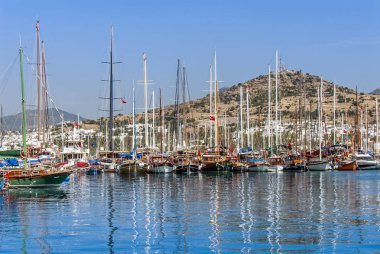 Bodrum, Türkiye, 25 Mayıs 2010: yelkenli Marina