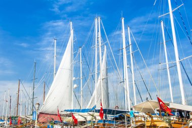 Bodrum, Türkiye, 25 Mayıs 2010: yelkenli Marina