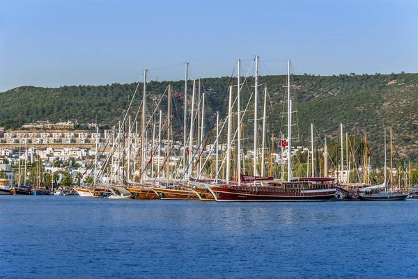 Bodrum, Turkey, 27 May 2010: Sailboats at Marina — Stock Photo, Image