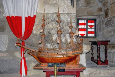 Bodrum, Türkiye, 30 Mayıs 2010: Bodrum Kalesi, sualtı Archaeolo