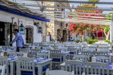 Bodrum, Türkiye, 31 Mayıs 2010: Marina restorant