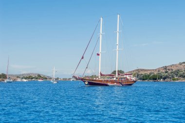 Bodrum, Türkiye, 20 Ekim 2010: Bodrum Kupası, Gümüşlük kucak, Sailb