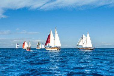 Bodrum, Türkiye, 20 Ekim 2010: Bodrum Kupası, yelkenli