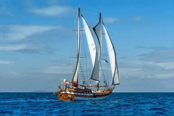 Bodrum, Turquia, 20 de outubro de 2010: Bodrum Cup, Sailboats — Fotografia de Stock