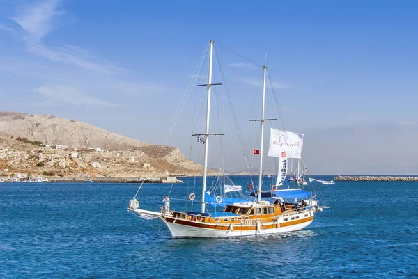 Kalymnos Island, Greece; 22 October 2010: Bodrum Cup Races, Gule — Stock Photo, Image