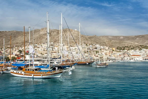 Острів острові Kalymnos Греції; 22 жовтня 2010: Бодрум Кубку раси, Gule — стокове фото