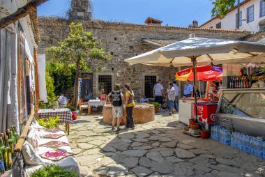Izmir, Türkiye, 24 Mayıs 2008: pazar yeri, Şirince VILL insanlara