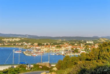 Izmir, Türkiye, 3 Nisan 2010: yelkenli ile Sığacık maliyetini
