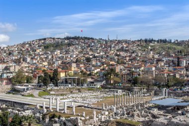 Izmir, Türkiye, 01 Nisan 2010: Agora antik kenti