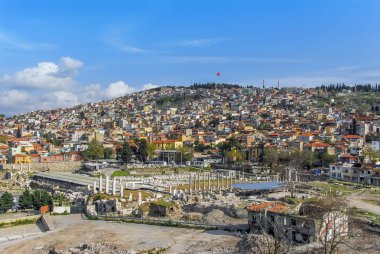 Izmir, Türkiye, 01 Nisan 2010: Agora antik kenti
