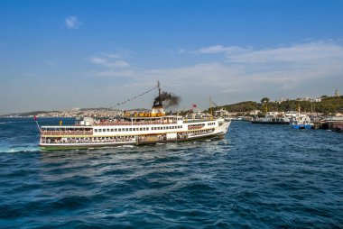 Istanbul, Türkiye, 23 Ağustos 2018: Sirkeci gemi bağlantı noktası