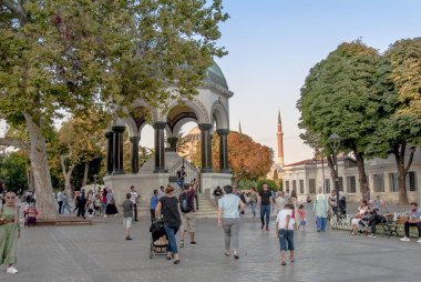 Istanbul, Türkiye, 23 Ağustos 2018: Sultanahmet, Alman Çeşmesi