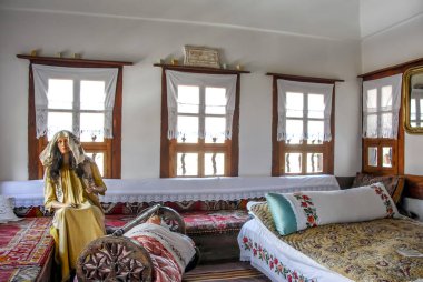 Karabük, Türkiye, 21 Mayıs 2013: Mansion, Safran, Osmanlı yatak odası