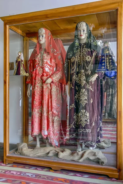 Karabuk, Turki, 21 Mei 2013: Pakaian Ottoman di Mansion, Safr — Stok Foto