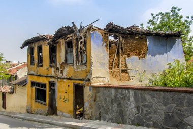 Bursa, Türkiye, 29 Nisan 2012: Veziri Street Tarihi konak