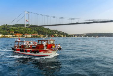 Istanbul, Türkiye, 02 Eylül 2017: Boğaziçi Konakları, köprü,