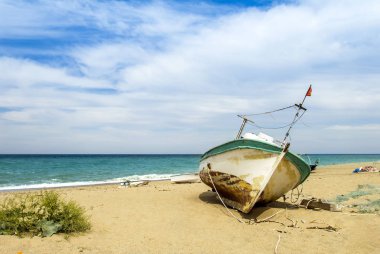 Istanbul, Türkiye, 19 Mayıs 2017: Beach cingöz doğa Pa teknede