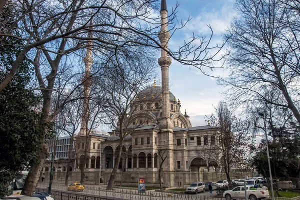 Istambul, Turquia, 29 de janeiro de 2019: Mesquita Nusretiye, Sultão II M — Fotografia de Stock