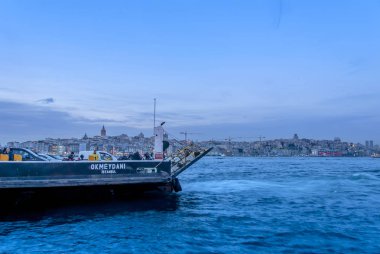 Istanbul, Türkiye, 29 Ocak 2019: feribot Sirkeci