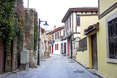 Antalya, Türkiye, 15 Aralık 2010: Kaleiçi eski Antalya evleri