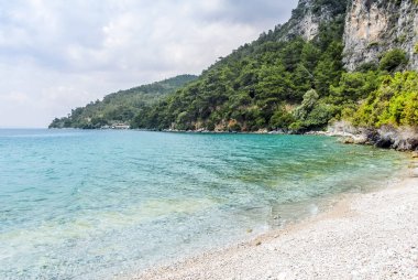 Mugla, Turkey, 15 Mayıs 2012: Gökova Körfezi, Akyaka Beach