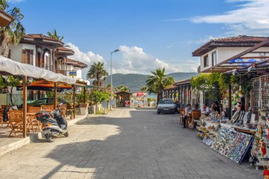 Muğla, Türkiye, 24 Mayıs 2012: Gökova Körfezi, Akyaka sokaklarında