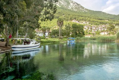 Muğla, Türkiye, 14 Mayıs 2012: tekne Azmak akışı, Gökova Körfezi, Ak