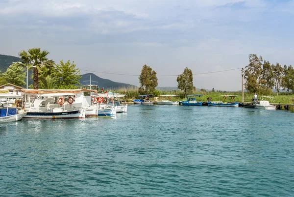 Muğla, Türkiye, 14 Mayıs 2012: Azmak akışı, Gökova Körfezi, A, tekneler — Stok fotoğraf