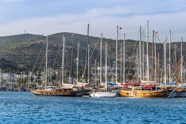 Bodrum, Turchia, 21 maggio 2011: Caicco barche a vela in legno a Bodrum Ma — Foto Stock