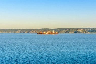 Istanbul, Türkiye, 9 Mayıs 2015: gemi, Karadeniz, Rumeli Feneri, 