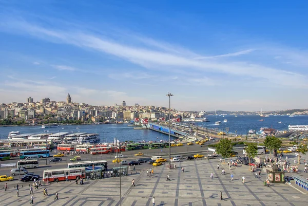 Istambul, Turquia, 11 de junho de 2007: Ponte Galata, Eminonu — Fotografia de Stock