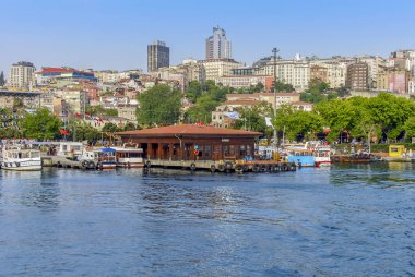 Istanbul, Türkiye, 17 Mayıs 2015: Kasımpaşa gemi liman, Haliç,