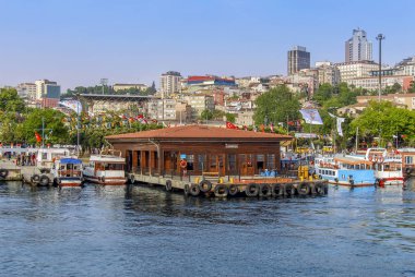 Istanbul, Türkiye, 17 Mayıs 2015: Kasımpaşa gemi liman, Haliç,