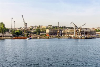 Istanbul, Türkiye, 17 Mayıs 2015: Tersane, Haliç, Haliç, Eyu