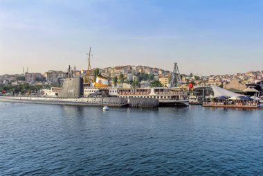 Istanbul, Türkiye, 17 Mayıs 2015: denizaltı ve gemi, Rahmi Koç Mus