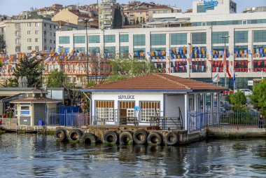Istanbul, Türkiye, 17 Mayıs 2015: Sütlüce gemisi liman, Haliç, H