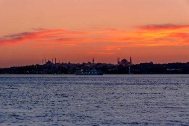 İstanbul, Türkiye, 06 Temmuz 2006: Tarihi Yarımadanın Gün Batımı