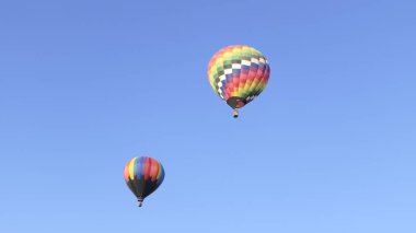 Renkli sıcak hava Albuquerque balon Fiesta uçan balonlar