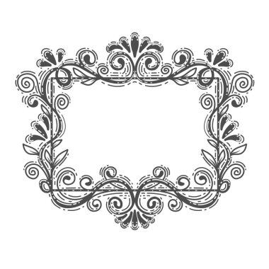 Çerçeveleri ve Borders çizilmiş. Çiçek deseni