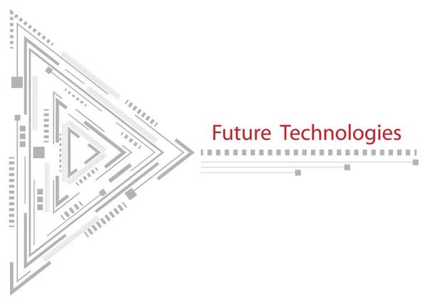 Технологии Будущего Визитка Технический Рисунок Фон Вектор — стоковый вектор