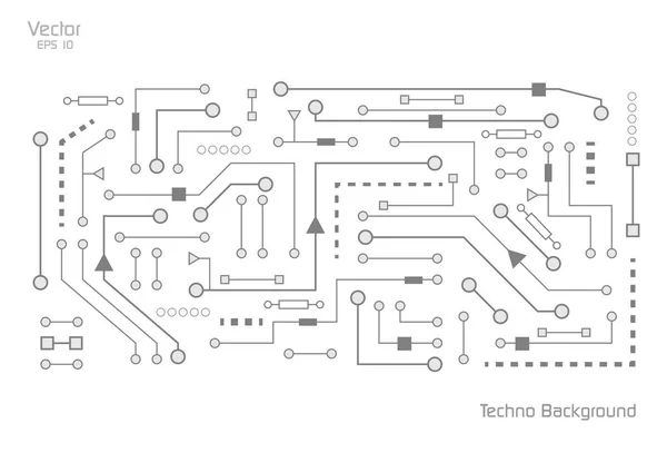 電子回路図と背景 — ストックベクタ